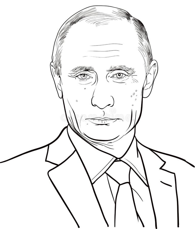 Раскраска портрета путина Раскраска портрета путина
