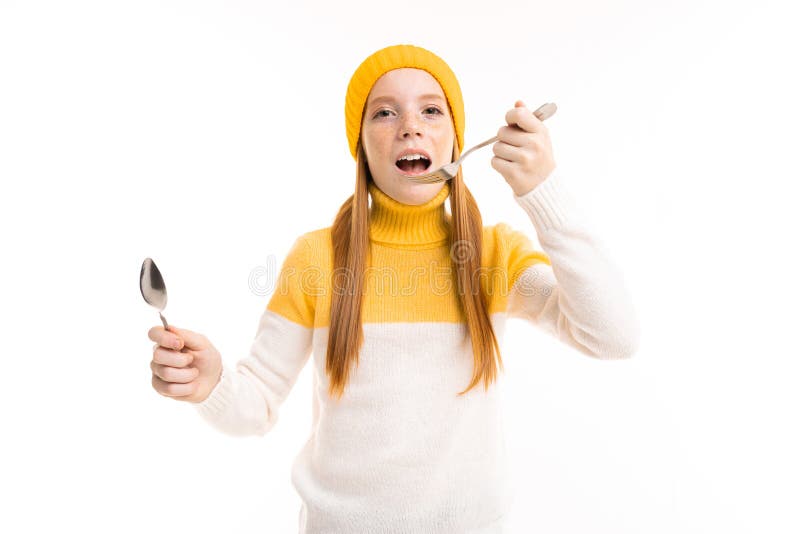 Girl With The Yellow Spoon