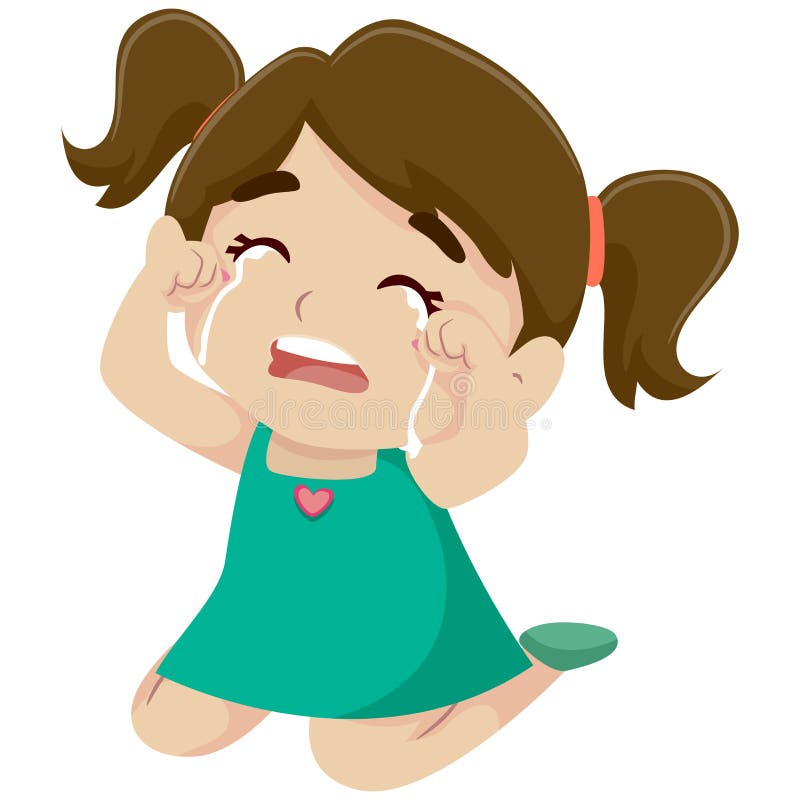 女孩卡通哭泣的女生腿开图片