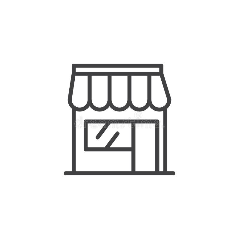插画 包括有 超级市场, 存储, 线性, 商业, 图标, 餐馆, 城市, 唯一