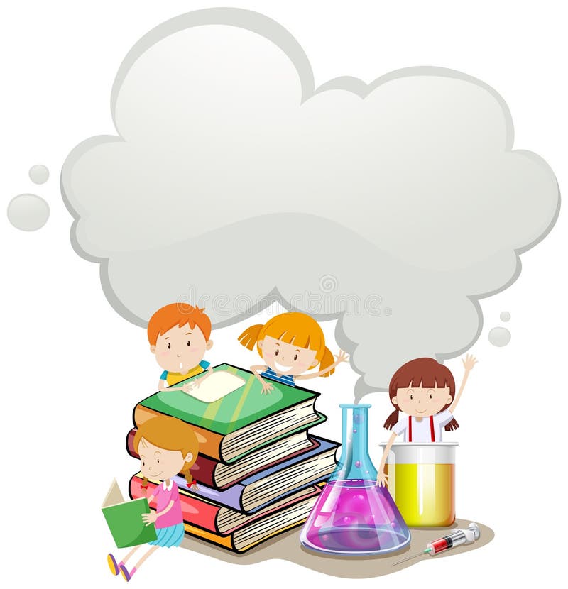 孩子和科学实验室.