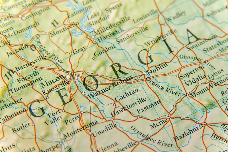 美国各州乔治亚关闭地理地图图片