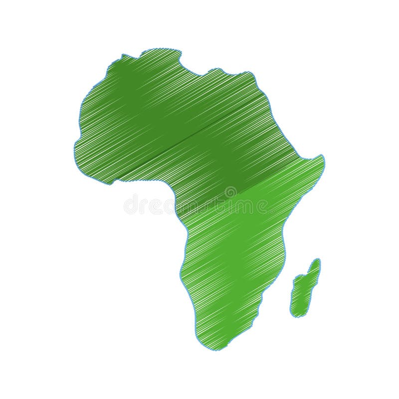 download 非洲地图剪影 向量例证.图片