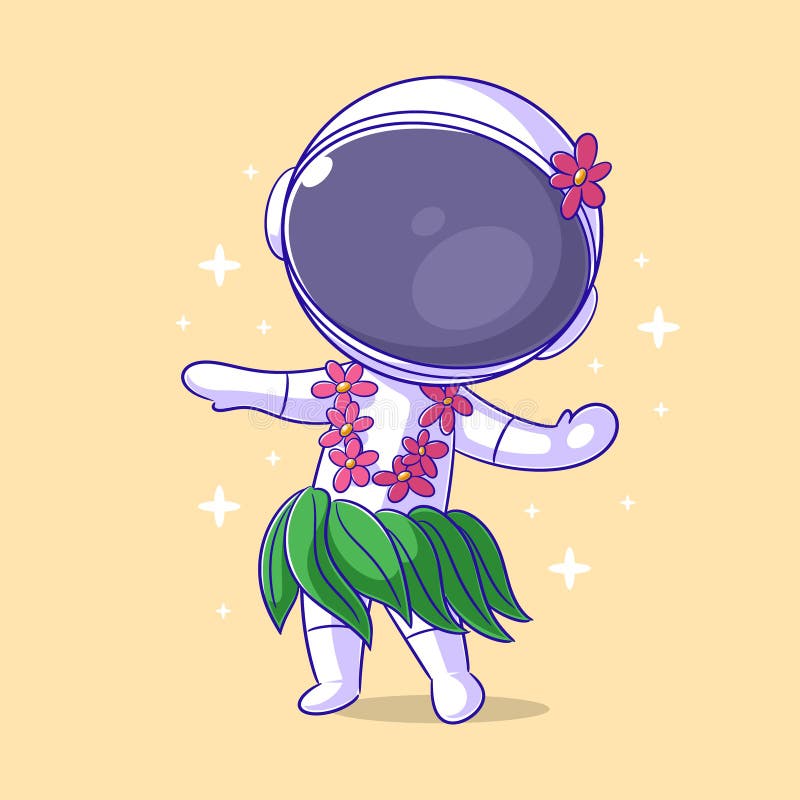 Danza Astronauta En El Diseño De Ilustraciones De Vectores Espaciales