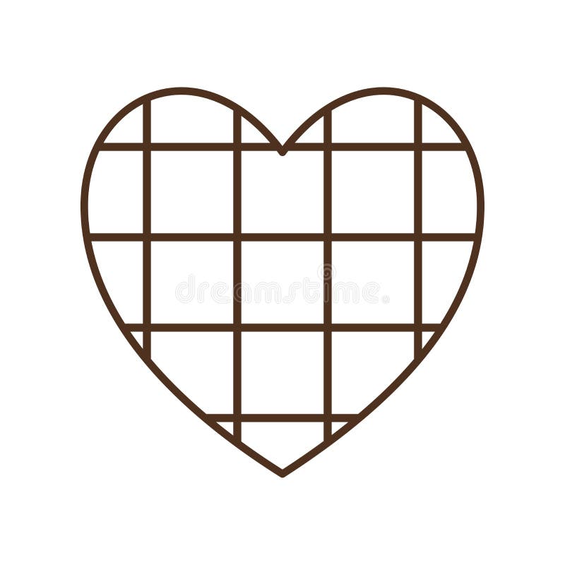 Checkered Heart Pattern Stock Vector Illustration Of Love