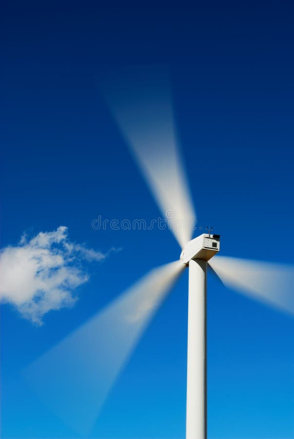 Vent De Turbine De Silhouette Photo Stock Image Du Bleu Ciel 8383446