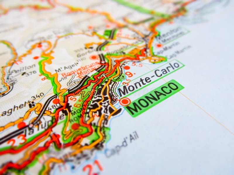 110 Mapa De Mónaco Fotos de stock Fotos libres de regalías de Dreamstime
