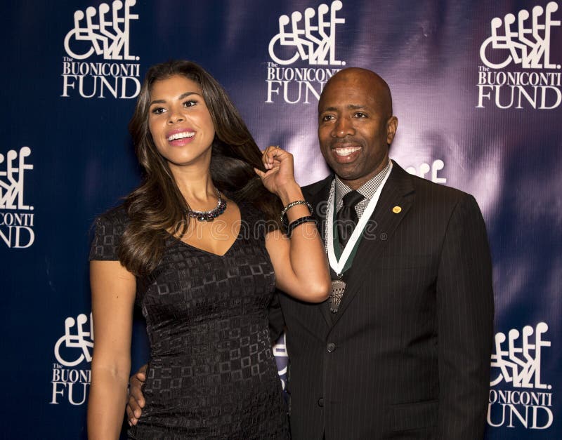 Kenny Smith with gracious, Wife Gwendolyn Osborne 