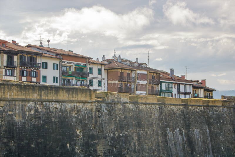 Hisotirc Center Of Hondarribia Stock Photo Image Of Gipuzkoa