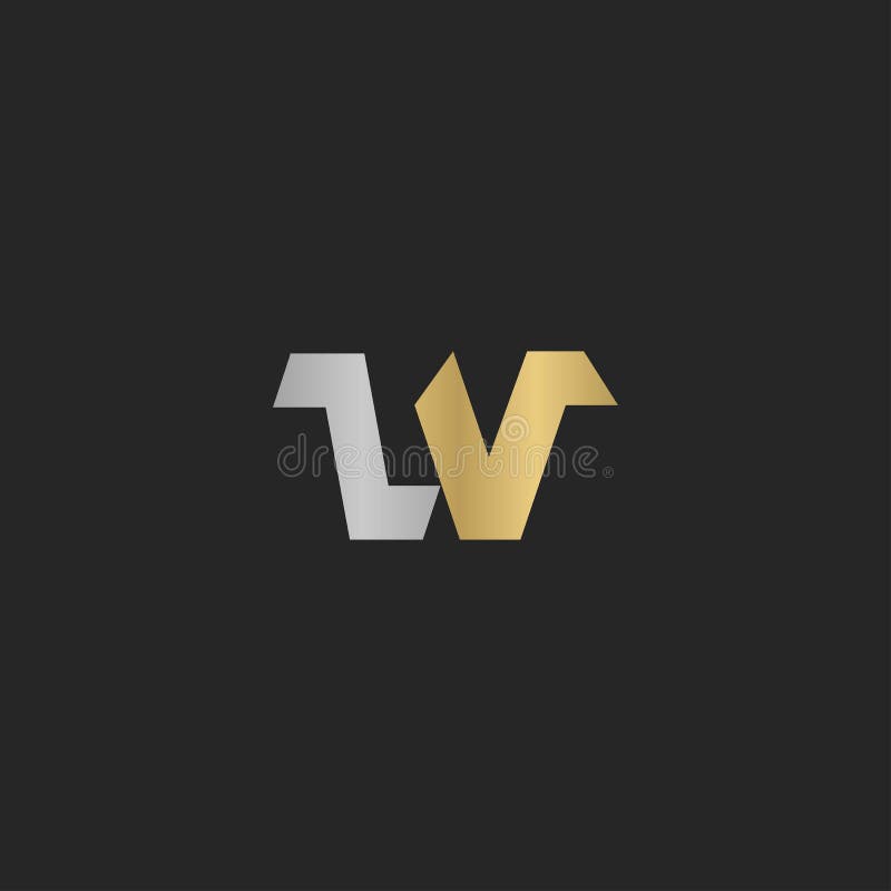 Iniciales Del Alfabeto Logotipo Wz Zw Z Y W Ilustraci N Del Vector