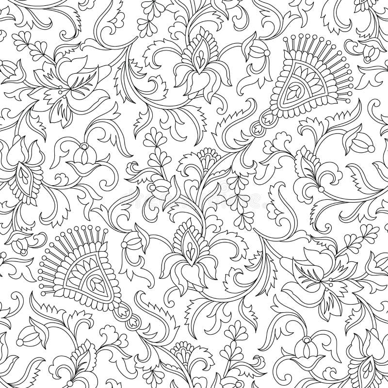 Paisley Outline Stock Illustrations 10 402 Paisley Outline Stock