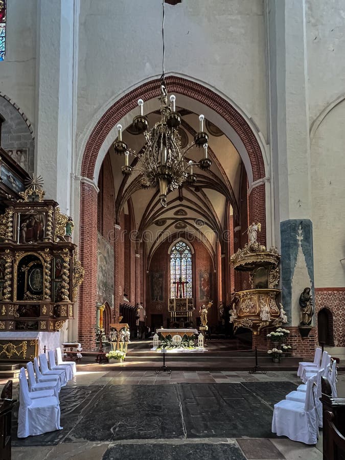 Torun Poland Maio 2022 Interior Da Catedral De St John O Batista E