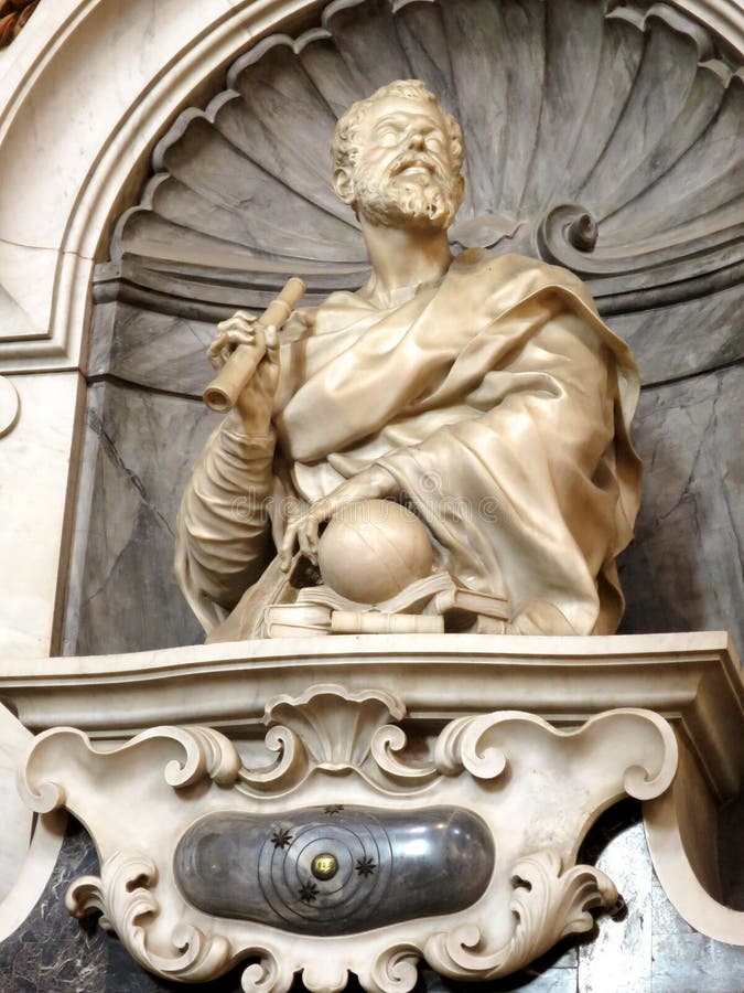 Tumba Galileos Dentro De La Basílica De Santa Croce En Florencia Italia