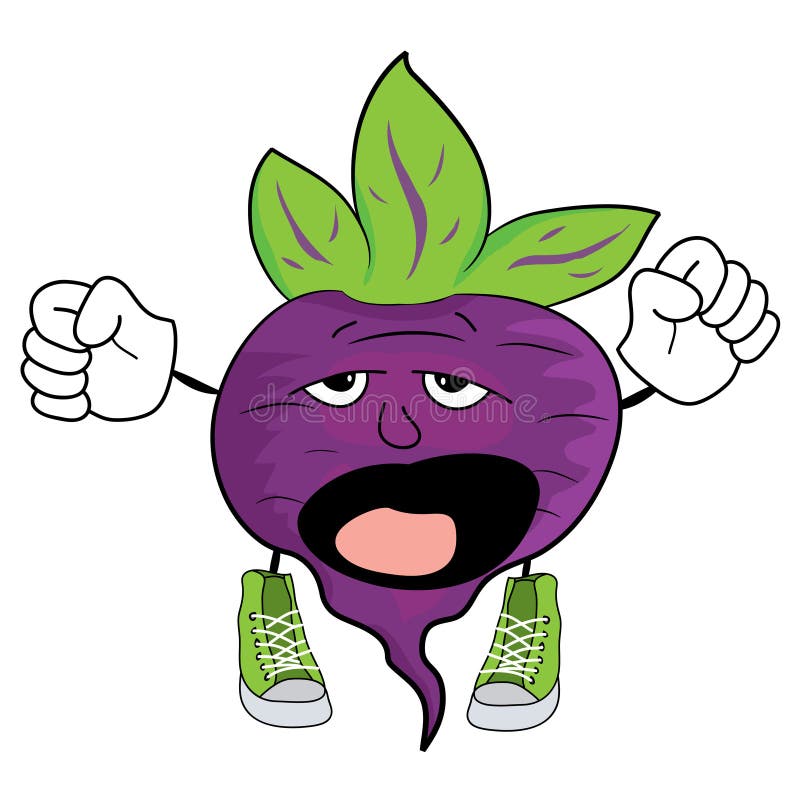 download 动画片甜菜字符 库存例证.