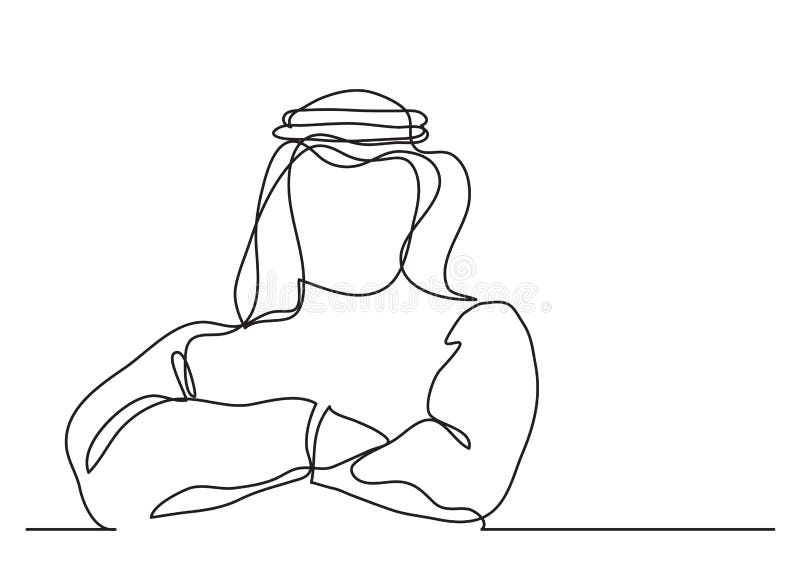 阿拉伯人女人简笔画画法图解