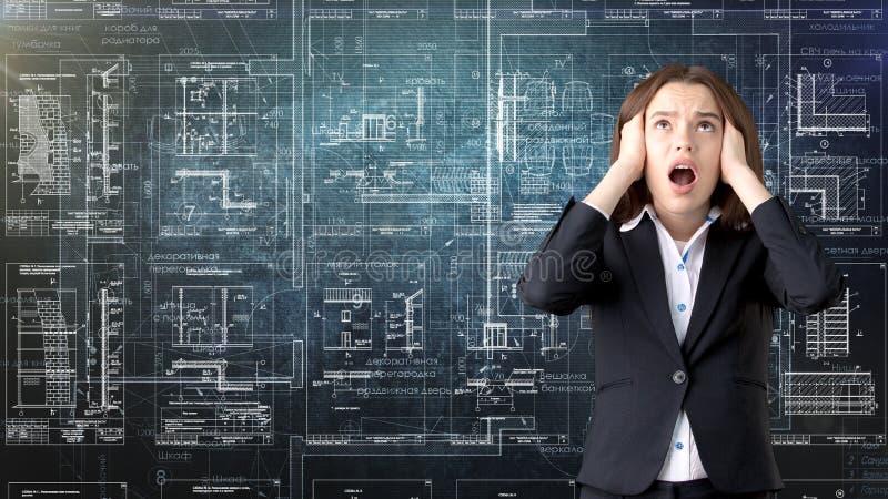 女实业家建筑师工程师建筑设计和企业概念. 职业, 拱道.