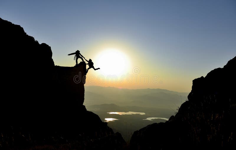 登山和上升的活动 图库摄影