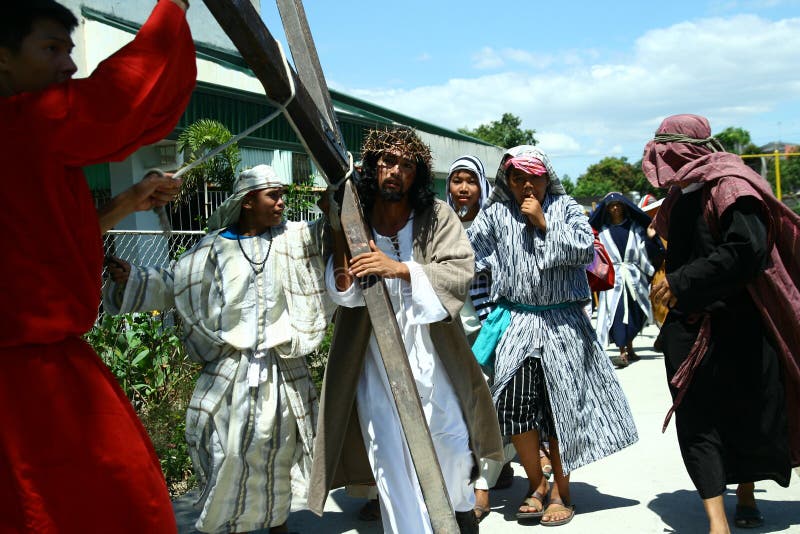 download 耶稣基督死亡的再制定 图库摄影片.