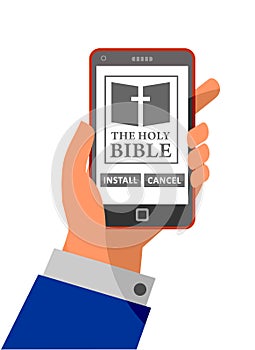 Bible application about to install on smartphone