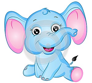 Cartoon Elephant Vector Illustration