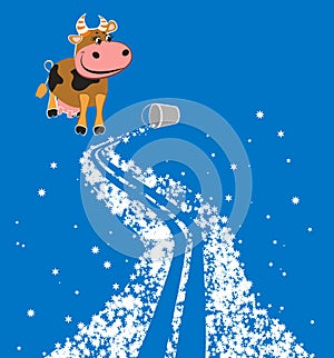 Cartoon milky way