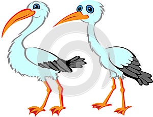 Cartoon Stork