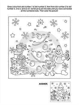 Dot-to-dot activity page