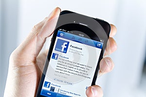 Facebook Application On Apple iPhone