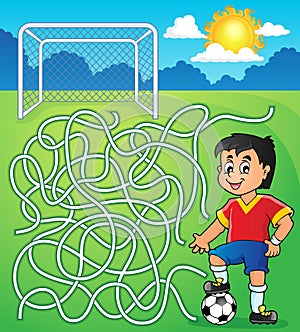 Maze 5 with soccer player