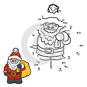 Numbers game for children: Santa Claus