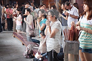 People in Temple