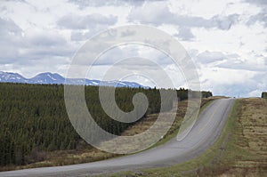 Remote Road Alaska Highway Canada