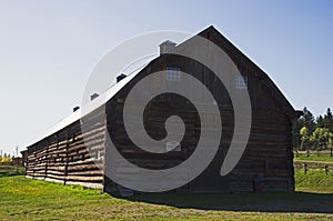 Vintage log barn