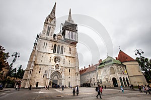 Zagreb Cathedral on Kaptol, Croatia