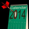 2014 Calendar Shows Business Schedule And Plan