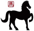 2014 Chinese Horse Forward Pose Illusrtation