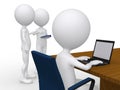 3D Business People At A Corpor...