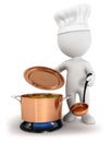 3d White People Cooking