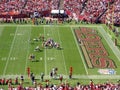 49ers vs Patriots during a play at Candlestick