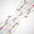 Abstract background color hi tech Stock Photo