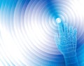 Abstract background hand touch on Royalty Free Stock Image