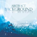 Abstract Blue Background, Vect...