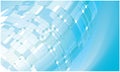 Abstract Blue Rocket Background