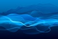 Abstract Blue Waves And Smoke ...