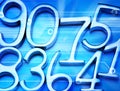 Abstract Computer Number Backg...