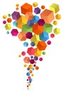 Abstract 3D Cubes, Vector Back...