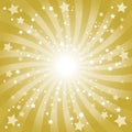 Abstract Golden Star Background