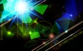 Abstract lens flare technology background vector Royalty Free Stock Image