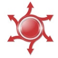 Abstract Object With Arrows