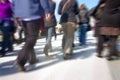 Abstract People In Rush Hour